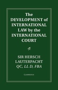 Cover: The Development of International Law by the International Court - Cambridge University Press