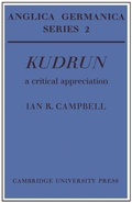 Cover: Kudrun: A Critical Appreciation - Cambridge University Press