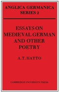 Cover: Essays on Medieval German and Other Poetry - Cambridge University Press