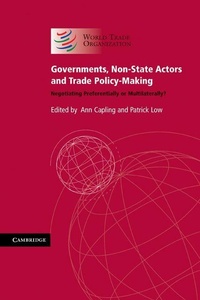 Enlarge image Cover: Governments, Non-State Actors and Trade Policy-Making - Cambridge University Press