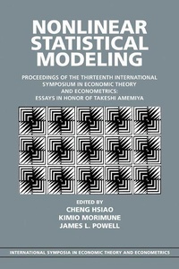 Enlarge image Cover: Nonlinear Statistical Modeling - Cambridge University Press