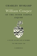 Cover: William Cowper of the Inner Temple, Esq. - Cambridge University Press