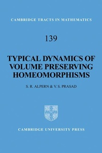 Abbildung von: Typical Dynamics of Volume Preserving Homeomorphisms - Cambridge University Press
