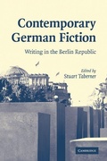 Cover: Contemporary German Fiction - Cambridge University Press