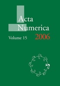 Cover: Acta Numerica 2006: Volume 15 - Cambridge University Press