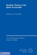 Cover: Number Theory in the Spirit of Liouville - Cambridge University Press