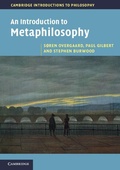 Cover: An Introduction to Metaphilosophy - Cambridge University Press
