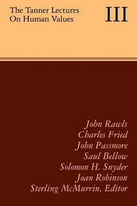 Enlarge image Cover: The Tanner Lectures on Human Values - Cambridge University Press