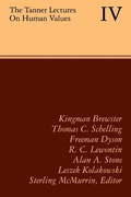 Cover: The Tanner Lectures on Human Values - Cambridge University Press