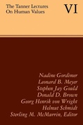 Cover: The Tanner Lectures on Human Values - Cambridge University Press