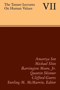 Cover: The Tanner Lectures on Human Values - Cambridge University Press