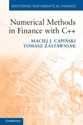Cover: Numerical Methods in Finance with C++ - Cambridge University Press