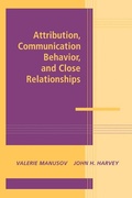 Cover: Attribution, Communication Behavior, and Close Relationships - Cambridge University Press