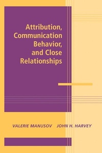 Enlarge image Cover: Attribution, Communication Behavior, and Close Relationships - Cambridge University Press