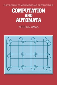 Enlarge image Cover: Computation and Automata - Cambridge University Press