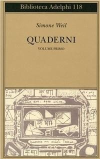 Abbildung von: Weil, S: Quaderni - Biblioteca Adelphi;Adelphi