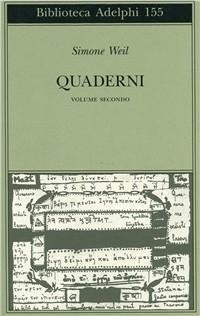 Abbildung von: Weil, S: Quaderni - Biblioteca Adelphi;Adelphi