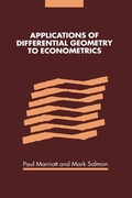 Cover: Applications of Differential Geometry to Econometrics - Cambridge University Press