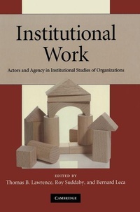 Enlarge image Cover: Institutional Work - Cambridge University Press