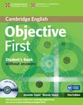 Cover: Objective First Student's Book without Answers with CD-ROM - Cambridge University Press