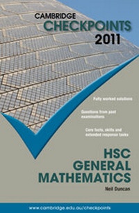Enlarge image Cover: Cambridge Checkpoints HSC General Mathematics 2011 - Cambridge University Press