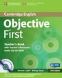 Cover: Objective First Teacher's Book with Teacher's Resources Audio CD/CD-ROM - Cambridge University Press