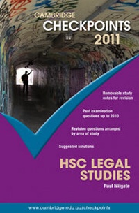 Enlarge image Cover: Cambridge Checkpoints HSC Legal Studies 2011 - Cambridge University Press