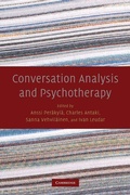Cover: Conversation Analysis and Psychotherapy - Cambridge University Press