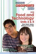 Cover: Cambridge Checkpoints VCE Food and Technology Units 3 and 4 2010 - Cambridge University Press