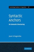 Cover: Syntactic Anchors - Cambridge University Press