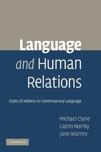 Enlarge image Cover: Language and Human Relations - Cambridge University Press