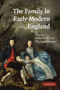 Cover: The Family in Early Modern England - Cambridge University Press