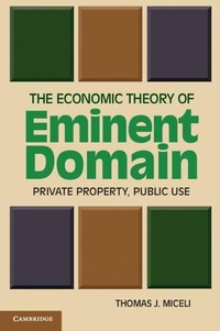 Enlarge image Cover: The Economic Theory of Eminent Domain - Cambridge University Press