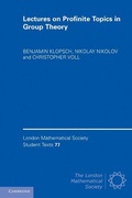 Cover: Lectures on Profinite Topics in Group Theory - Cambridge University Press
