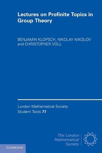 Enlarge image Cover: Lectures on Profinite Topics in Group Theory - Cambridge University Press