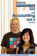 Cover: Cambridge Checkpoints VCE Accounting Unit 4 2011 - Cambridge University Press