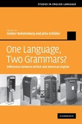 Cover: One Language, Two Grammars? - Cambridge University Press
