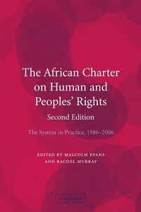 Enlarge image Cover: The African Charter on Human and Peoples' Rights - Cambridge University Press