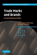 Cover: Trade Marks and Brands - Cambridge University Press