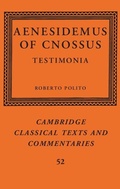 Cover: Aenesidemus of Cnossus - Cambridge University Press