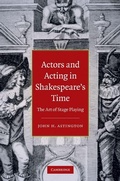 Cover: Actors and Acting in Shakespeare's Time - Cambridge University Press