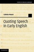 Cover: Quoting Speech in Early English - Cambridge University Press
