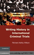 Cover: Writing History in International Criminal Trials - Cambridge University Press