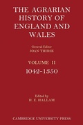 Cover: The Agrarian History of England and Wales: Volume 2, 1042-1350 - Cambridge University Press