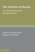 Cover: The Zemstvo in Russia - Cambridge University Press