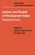 Cover: Letters and People of the Spanish Indies - Cambridge University Press
