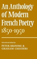 Cover: An Anthology of Modern French Poetry (1850-1950) - Cambridge University Press