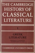 Cover: The Cambridge History of Classical Literature: Volume 1, Greek Literature - Cambridge University Press