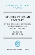 Cover: Studies in Roman Property - Cambridge University Press