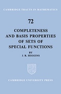 Cover: Completeness and Basis Properties of Sets of Special Functions - Cambridge University Press
